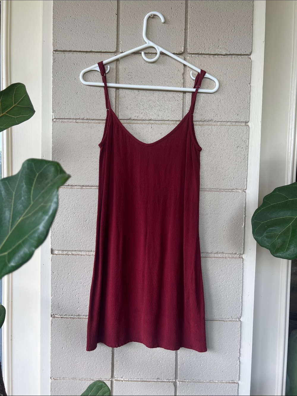 Flynn Skye Burgundy Midi Slip Dress
